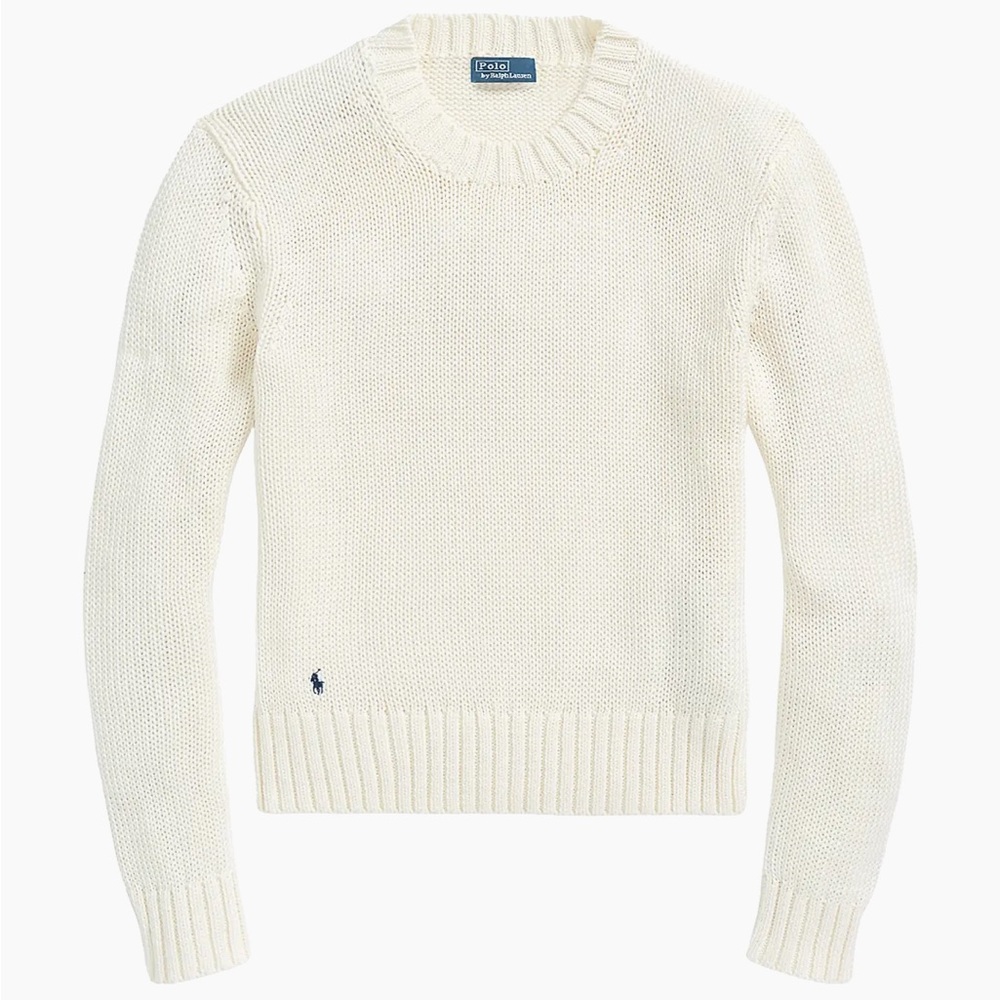 RL Cotton Shaker-Stitch Sweater